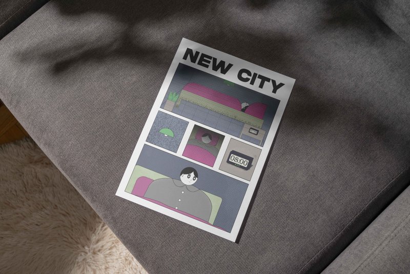 New City | 漫画 小志 Zine - 刊物/书籍 - 纸 多色