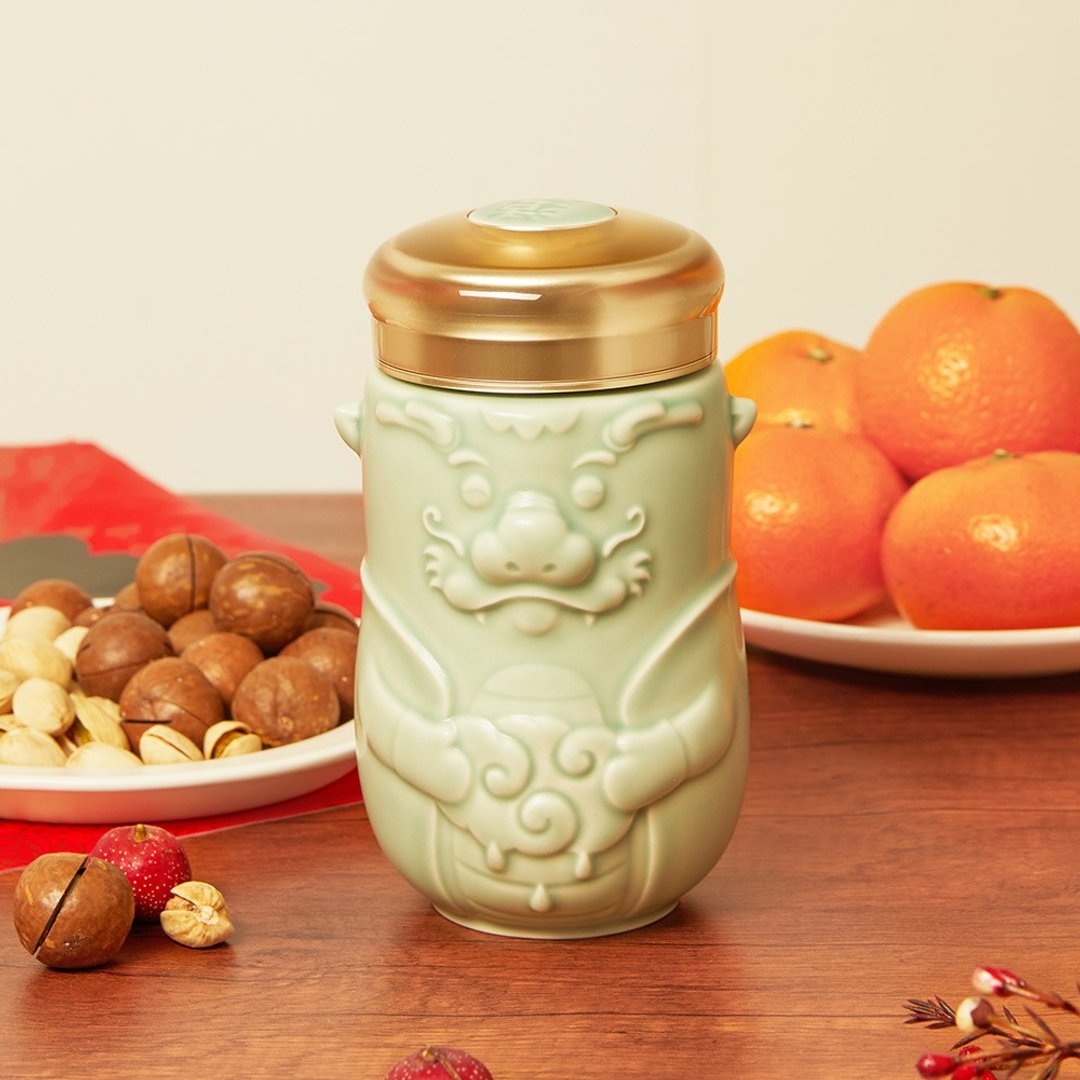 龙宝随身杯 / 小 / 单层 / 3色 390ml - 水瓶/水壶 - 瓷 蓝色