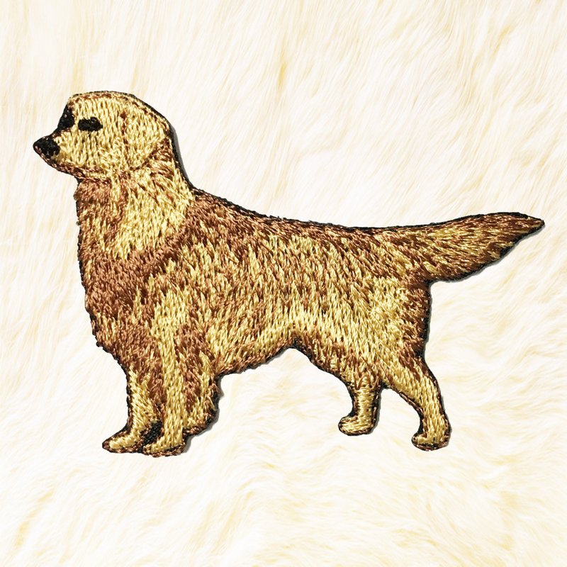 German Shepherd Dog Iron on Patch Buy 3 Get 1 Free - 编织/刺绣/羊毛毡/裁缝 - 绣线 咖啡色