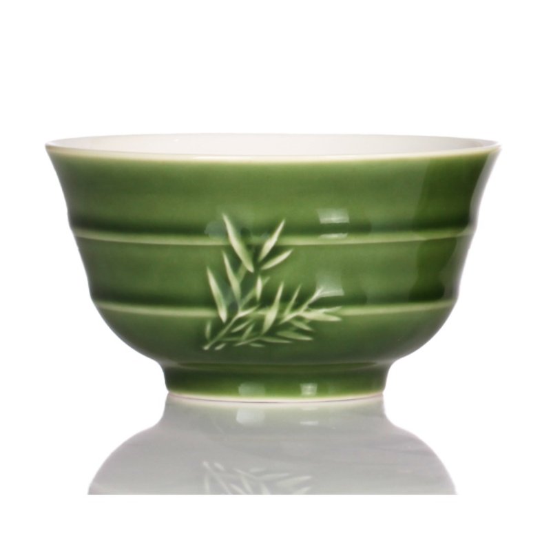 竹君子饭碗一入 / 3色 300ml - 碗 - 瓷 绿色