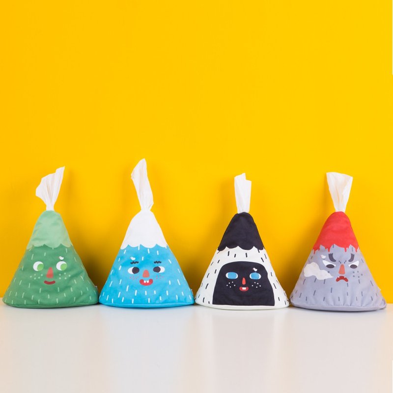 小小山家用车用汽车纸抽套公仔卷筒纸套公仔面巾纸套纸巾盒 - 纸巾盒 - 聚酯纤维 绿色