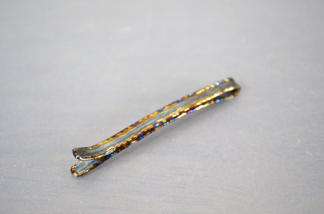 钛合金发簪・Gr5・64钛合金制发簪・融化・服务价・55mm - 发饰 - 其他金属 多色