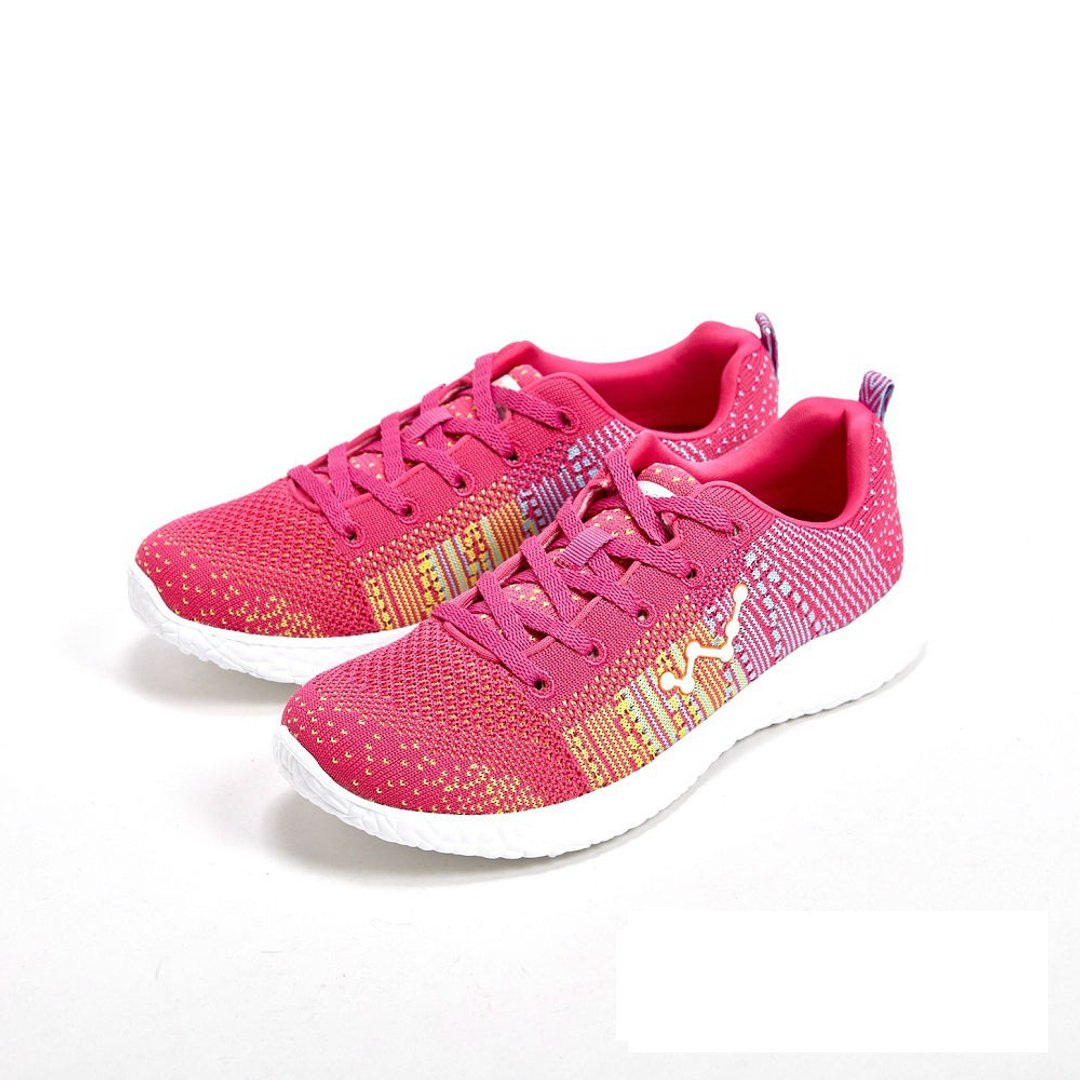 WALKING ZONE天痕户外瑜珈鞋系列绑带运动鞋女鞋-粉(另有蓝、白) - 女款休闲鞋 - 其他人造纤维 