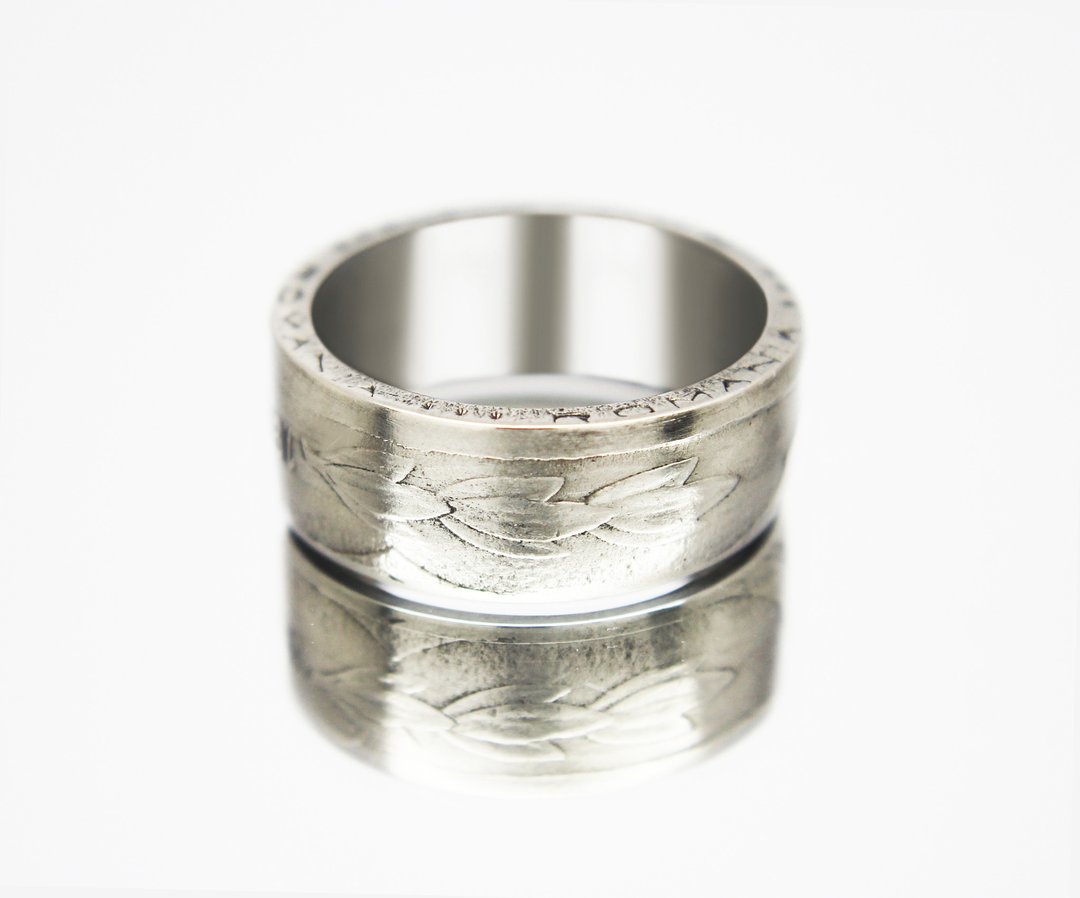 Romania Coin Ring 100 lei 1991-1994 MIHAI VITEAZUL V.G. Romanian ring coin ring - 戒指 - 其他金属 
