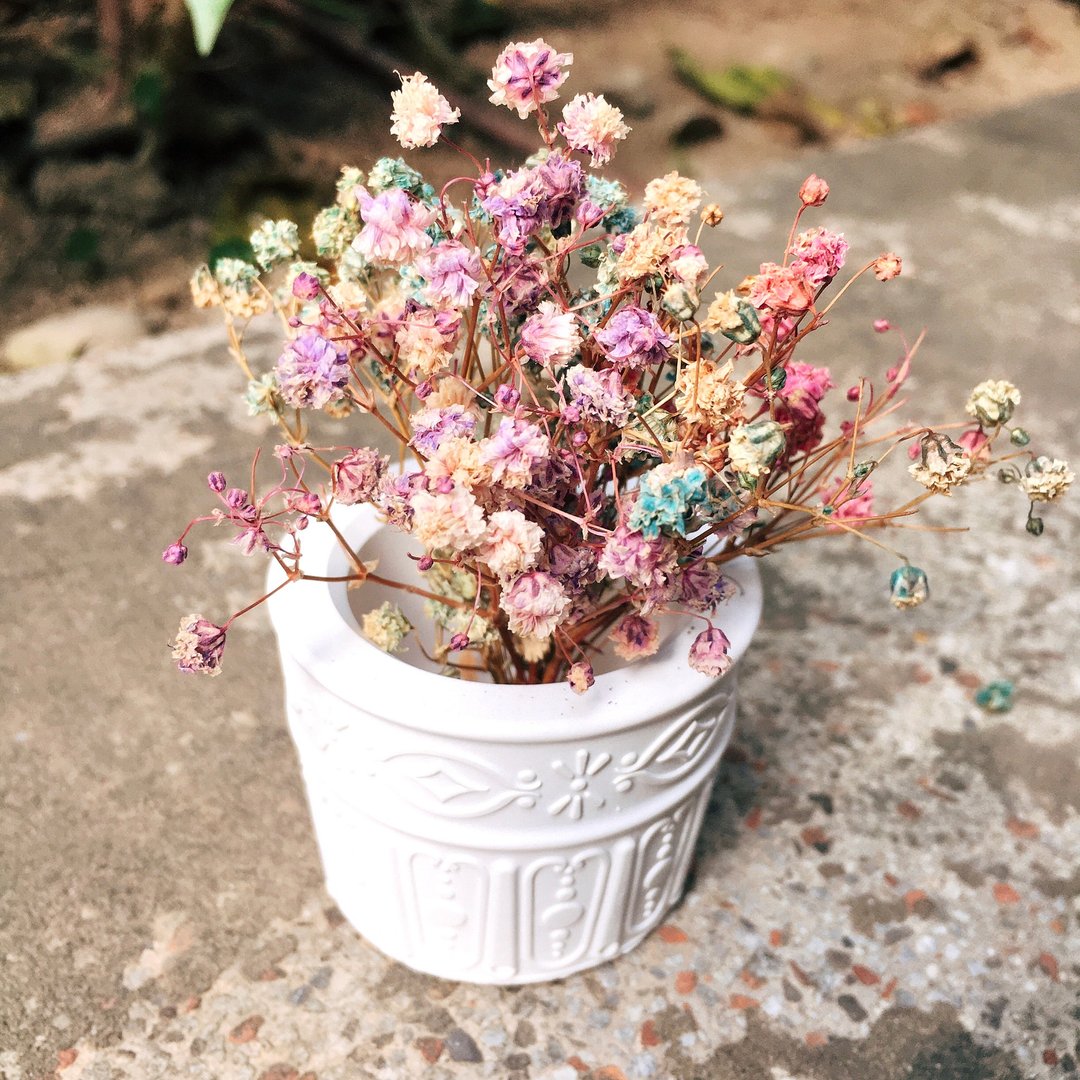 -花园哩趣- 英伦乡村迷你手作水泥盆 白色款 小花器 - 花瓶/陶器 - 水泥 