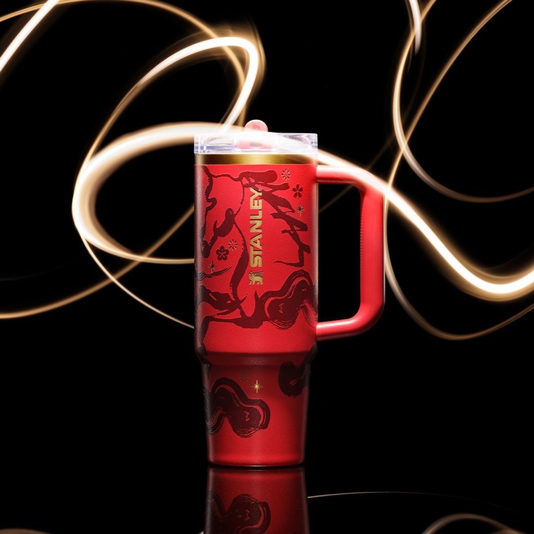 STANLEY 防漏吸管随手杯 0.88L / 赤驹红 - 保温瓶/保温杯 - 不锈钢 