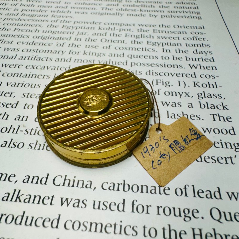 1930年代Coty小腮红盒 - 其他 - 其他金属 