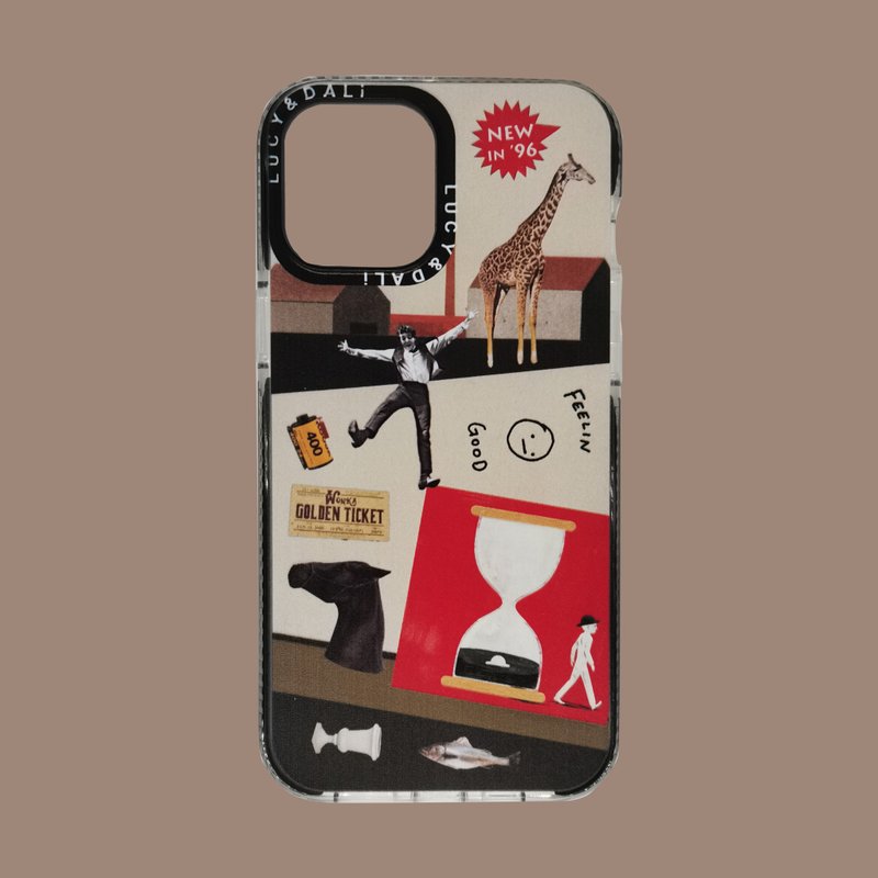 iphone苹果防摔手机壳Feel good拼贴画 14 13 12 pro - 手机壳/手机套 - 其他材质 多色