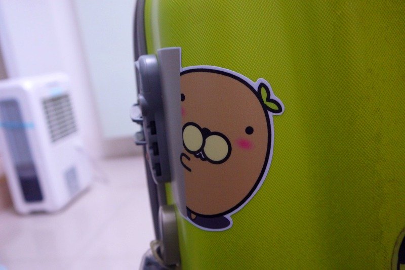 Bucute行李箱防水PVC贴纸/1组3张(大)/曲面伏贴/开关贴纸 - 贴纸 - 纸 金色