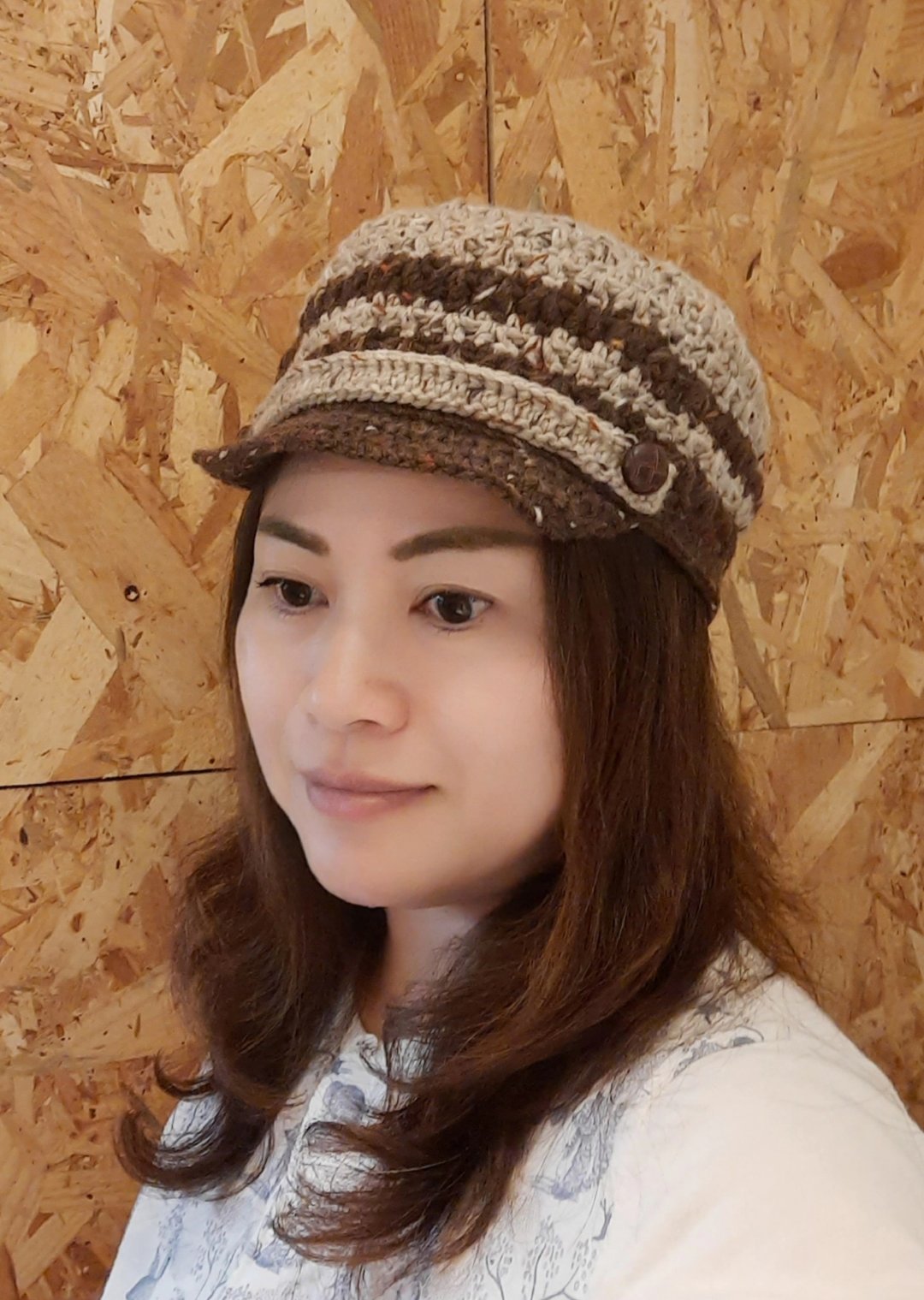 手工编织 饰带装饰保暖报童帽(毛帽/保暖小物/冬季穿搭) - 帽子 - 羊毛 咖啡色
