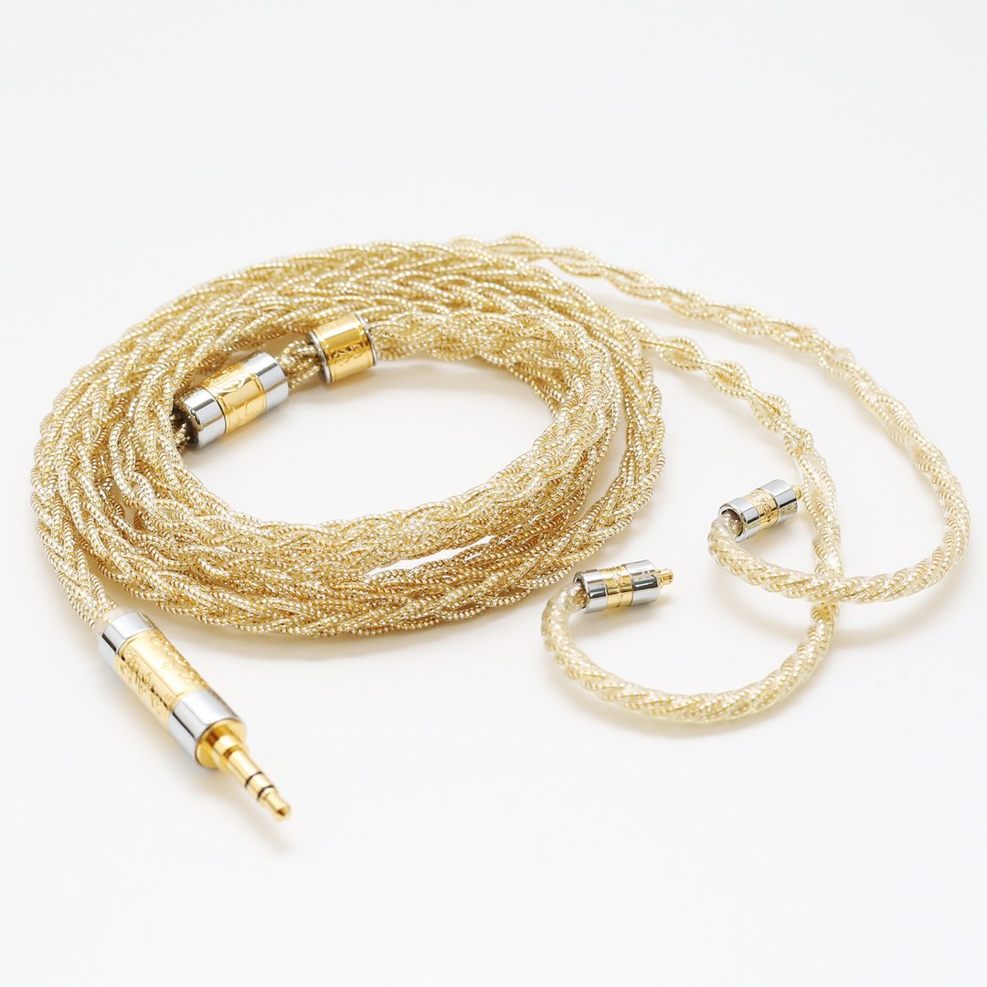 极致 8股银箔镀金箔丝 耳机升级线 mmcx【M101】全新现货【川木】 - 数码小物 - 其他材质 