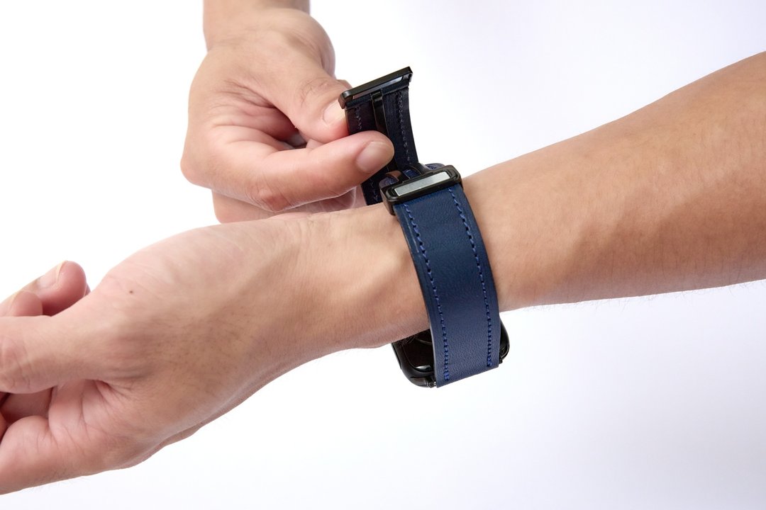 手作课程 APPLE WATCH 磁吸表带|皮革|真皮|撞色|礼物 - 皮件 - 真皮 