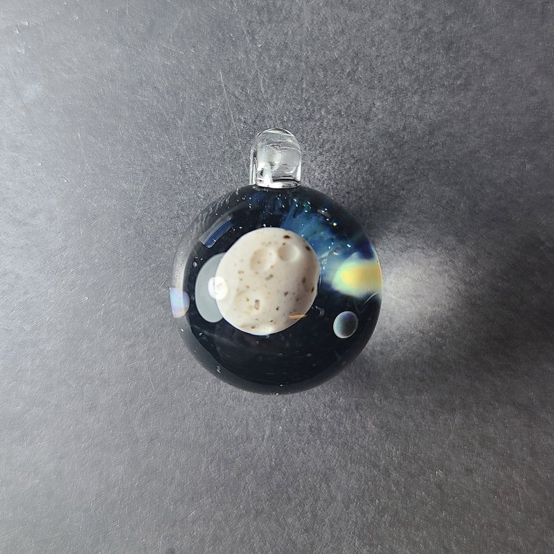 卫星 宇宙 手工 玻璃 坠子 - 项链 - 玻璃 绿色