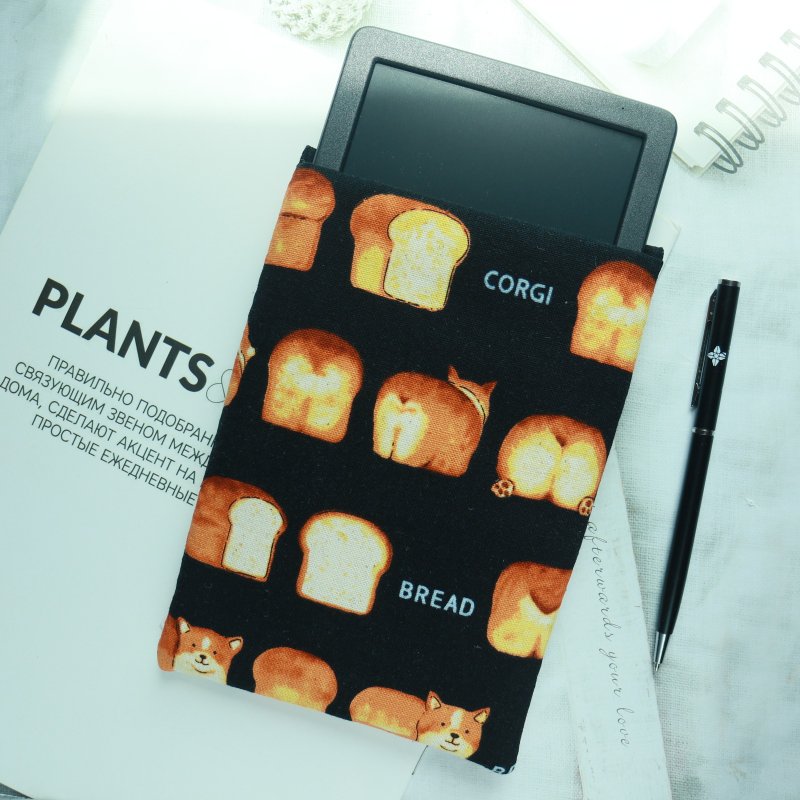 狗狗大集合 电子书保护套/电子书平板套/Kobo 6寸保护套/平板保护 - 电脑包 - 棉．麻 