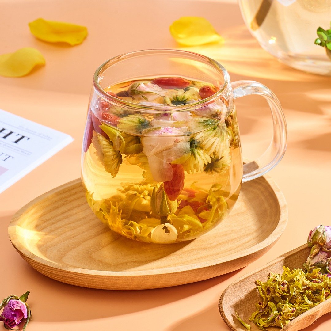 好眠美梦花茶 (8包/袋) - 铁皮石斛花, 枸杞, 玫瑰花, 胎菊 - 茶 - 其他材质 