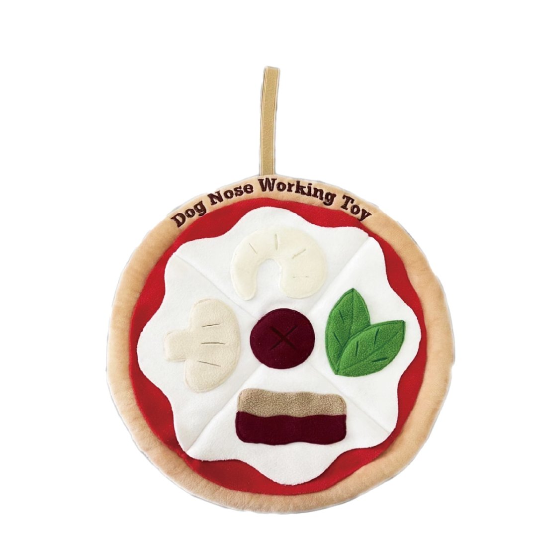 【藏食玩具系列】蕈菇鲜虾Pizza - 耐咬耐磨玩具 V-PET 玩偶 - 玩具 - 棉 
