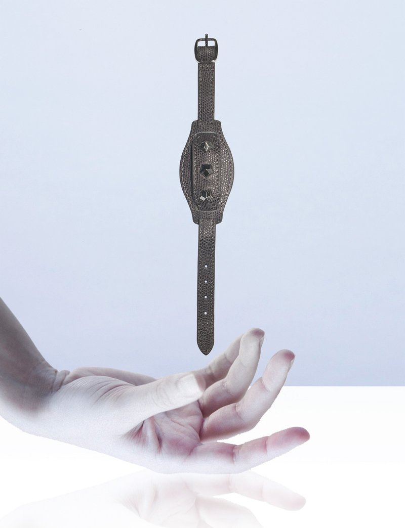 牛皮精品手环Luna 交换礼物 灰色 - 手链/手环 - 真皮 灰色