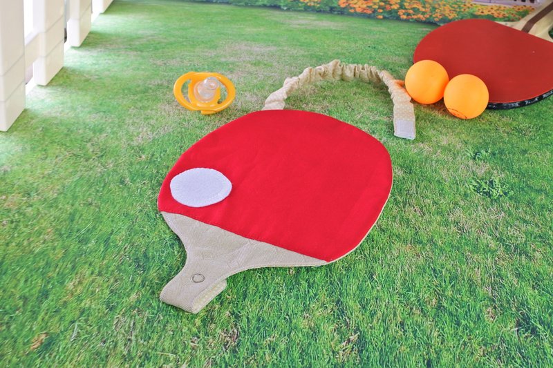 桌球 造型围兜兜 口水巾 - 围嘴/口水巾 - 棉．麻 