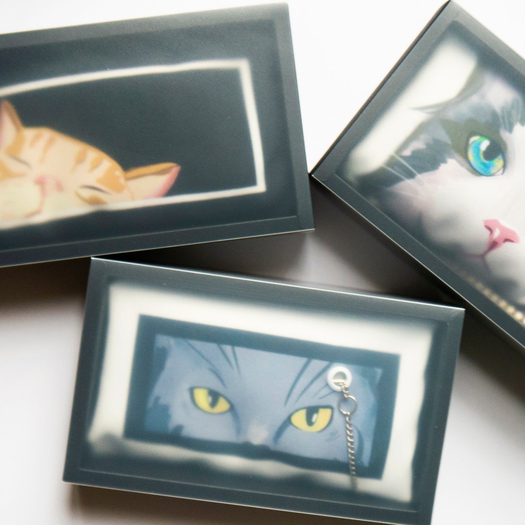 猫咪双面插画帆布包-任选黑白配 - 手提包/手提袋 - 聚酯纤维 黑色