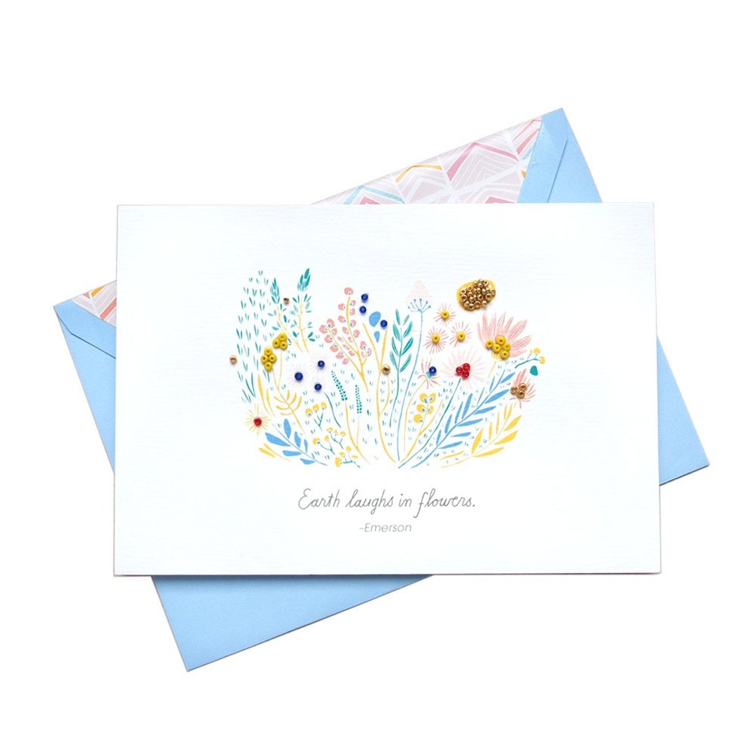 花朵是大地的笑容【Hallmark-Signature经典手工卡片 多用途】 - 卡片/明信片 - 纸 多色