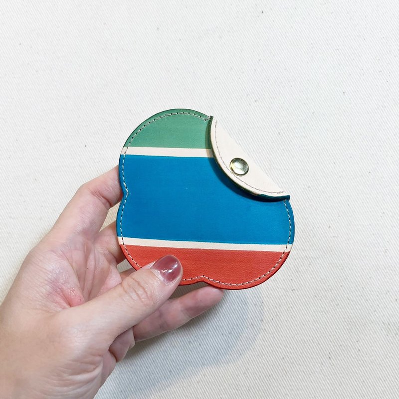 植鞣革零钱包_花造型_茄芷袋传统三色 - 零钱包 - 真皮 多色