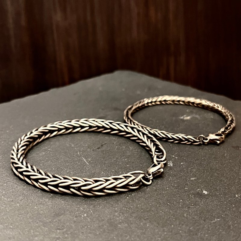 南洋杉手工链 - 手链/手环 - 纯银 