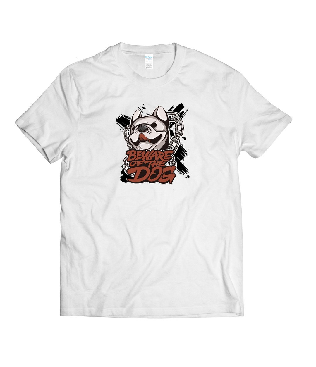 极道恶犬彩色-T-shirt 白/黑/灰/藏青 - 男装上衣/T 恤 - 棉 多色