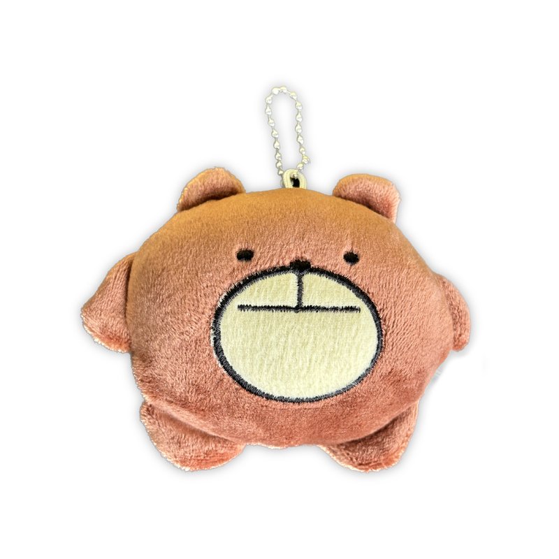 丸熊钥匙圈绒毛吊饰 (Marukuma Keychain Plush) - 吊饰 - 聚酯纤维 咖啡色