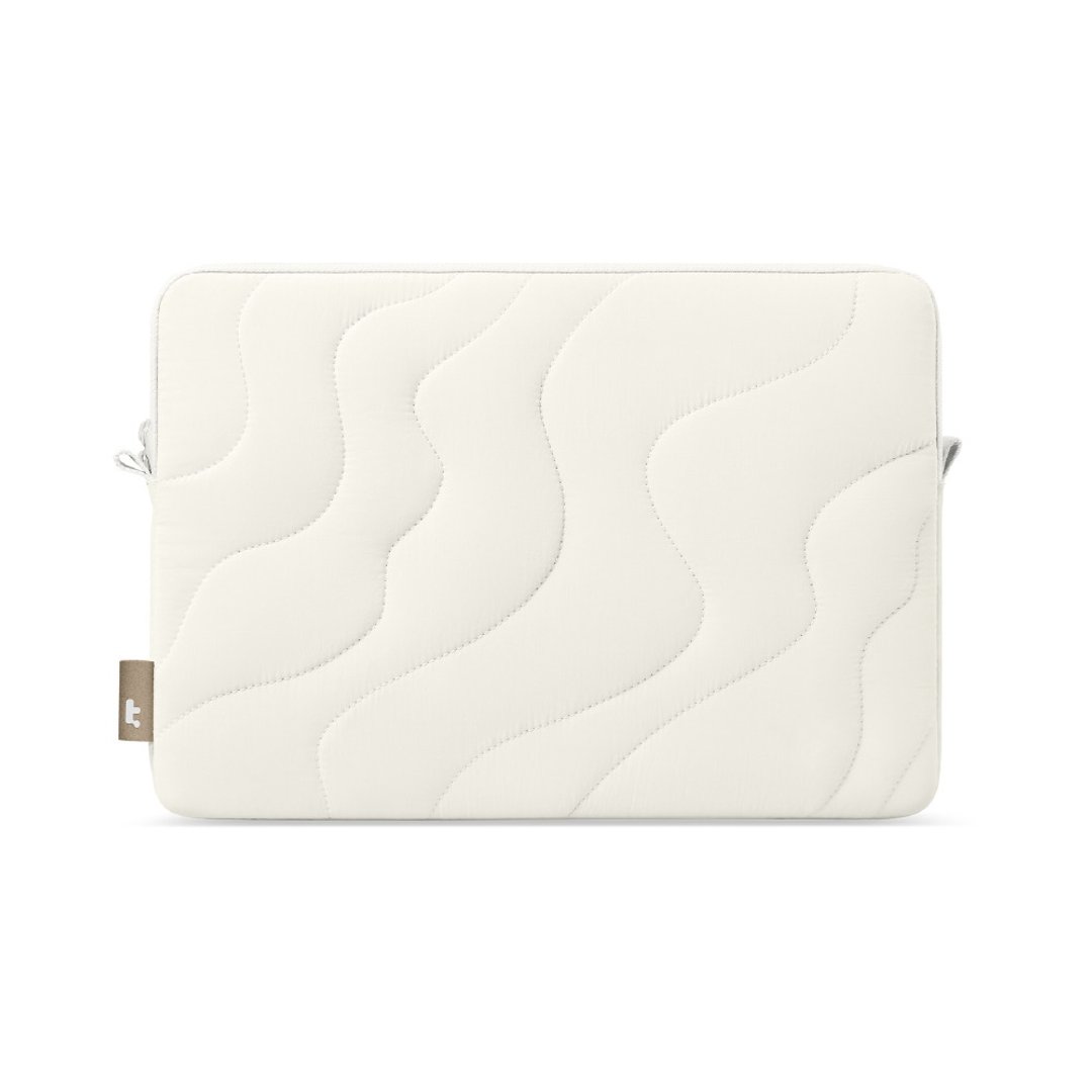 Tomtoc 地球纹理 冰河世纪 适用 13~16 寸 MacBook Pro / Air / Neo - 电脑包 - 聚酯纤维 白色