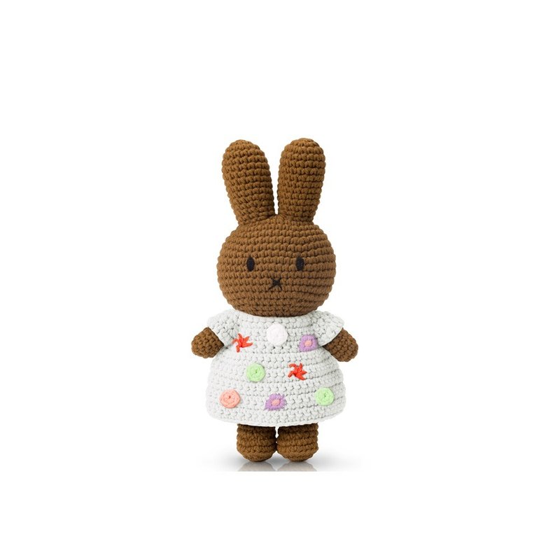 荷兰 Just Dutch | Melanie 编织娃娃和她的繁花似锦洋装 黄永玉 - 玩偶/公仔 - 棉．麻 绿色