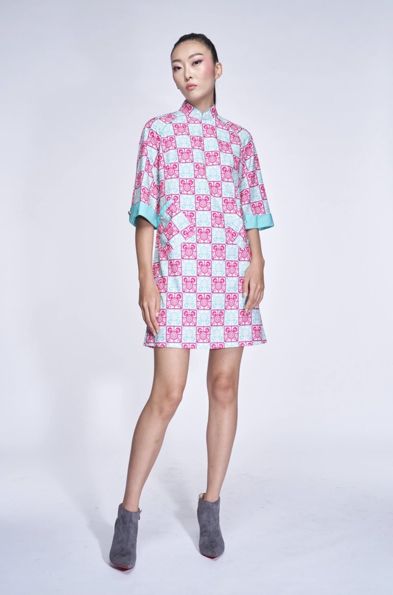 (迪士尼独家限量系列) 米奇连衣裙 - 洋装/连衣裙 - 聚酯纤维 绿色