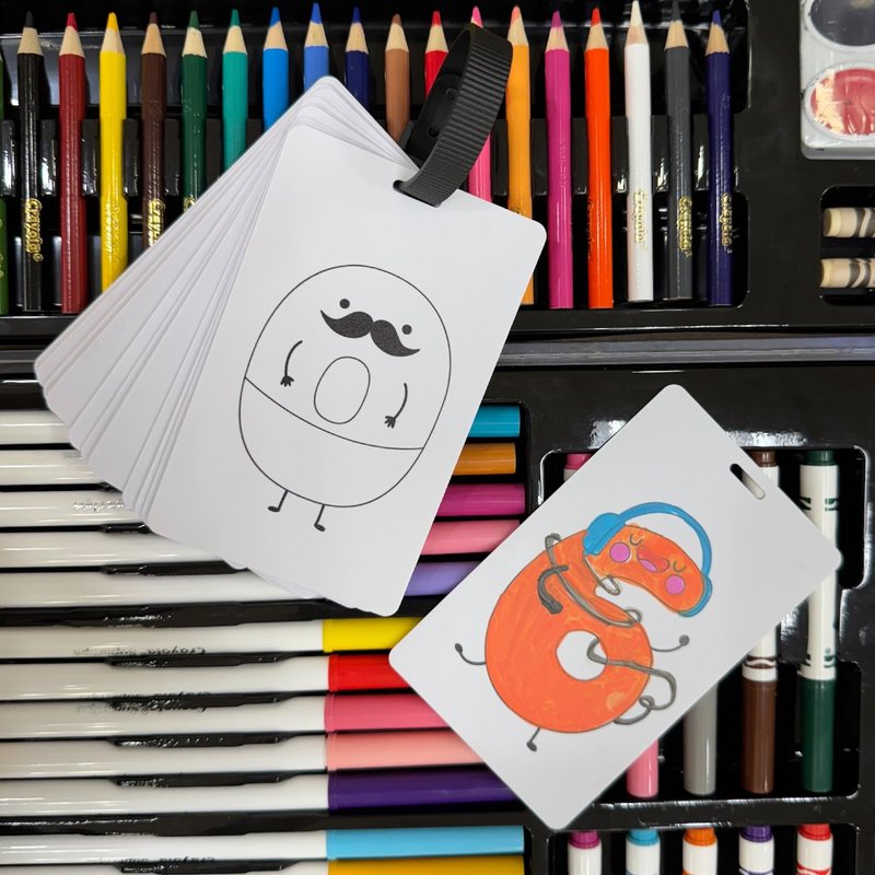 【全新推出】数字涂色学习卡组 /早教数字教材/美劳材料 - 插画/绘画/写字 - 塑料 