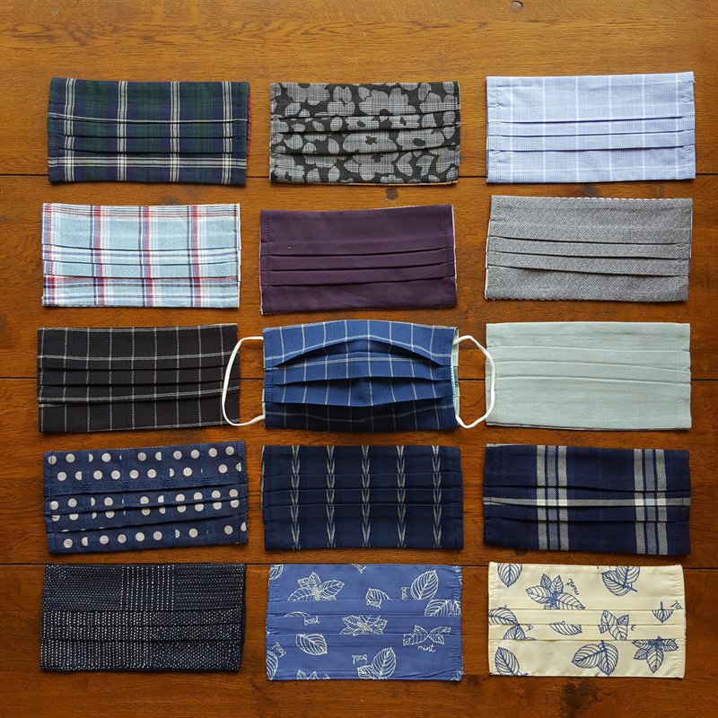 【福袋】双面设计 口罩套 三件好换洗套组 - 口罩 - 棉．麻 多色