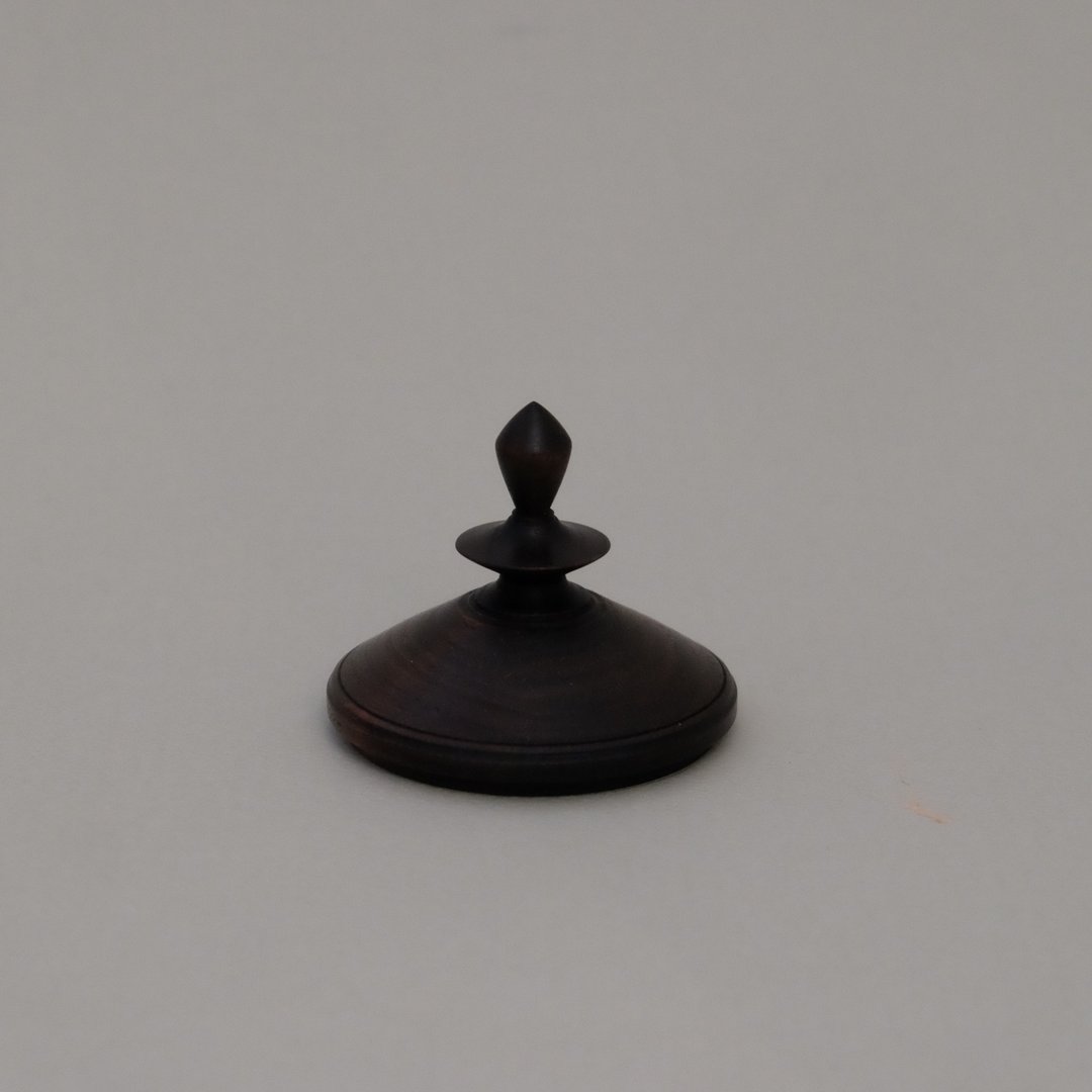14' 胡桃木造型烛盖特殊染黑 / CANDLE LID BY DRAMA STUDIO - 摆饰 - 木头 黑色