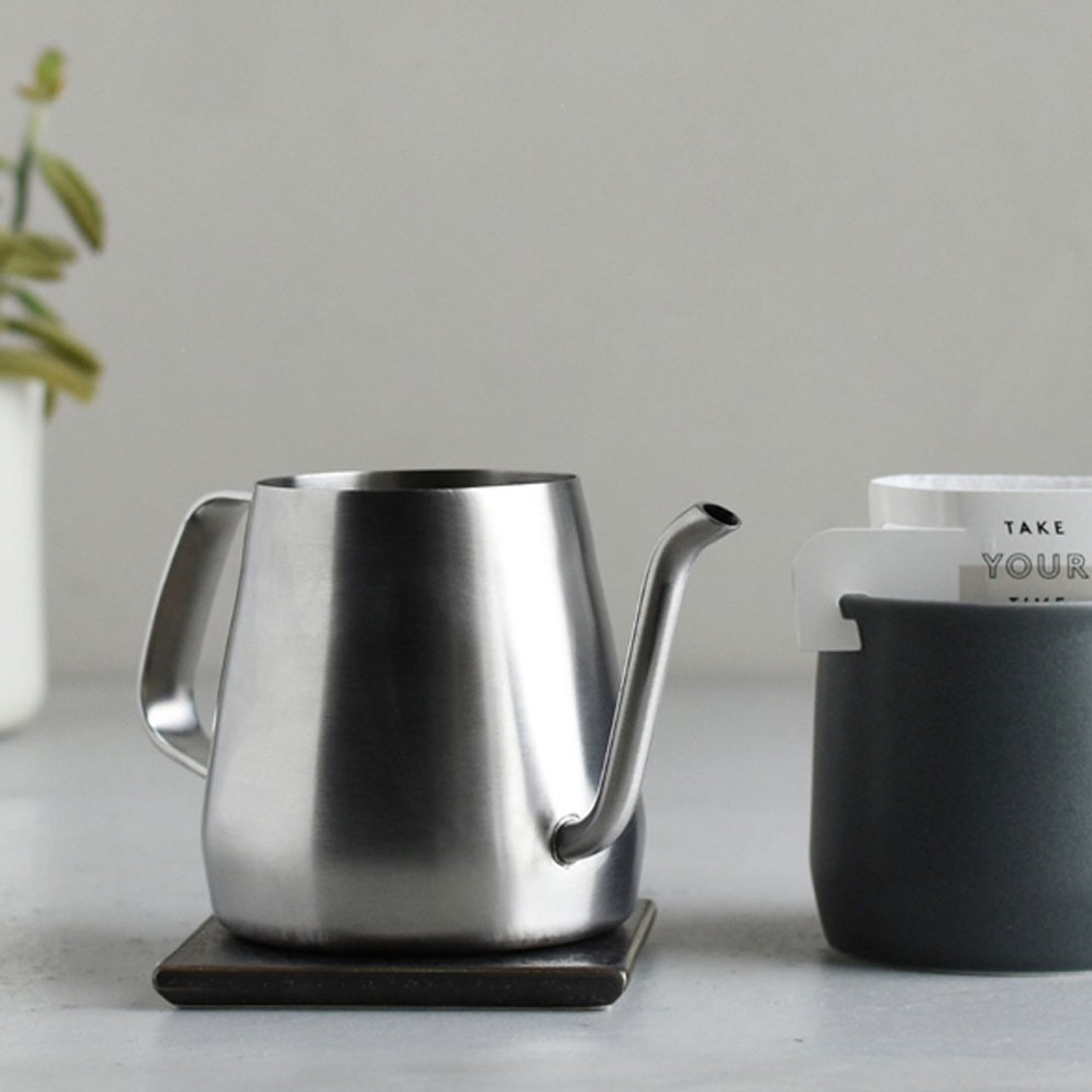 日本KINTO POUR OVER KETTLE手冲壶430ml / 共2色 - 咖啡壶/周边 - 玻璃 银色