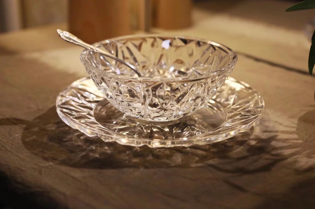 Tiffany&Co. 蒂凡尼 水晶餐具 - 盘子/餐盘/盘架 - 水晶 透明