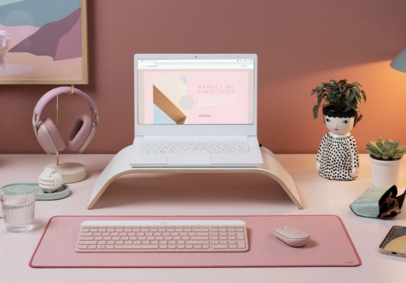 罗技 MK470 轻薄无线键鼠组 (黑/白/粉) - 电脑配件 - 塑料 