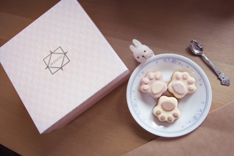 幸福抱抱--粉爱幸福 猫掌重奶酪 综合9入 - 咸派/甜派 - 新鲜食材 粉红色