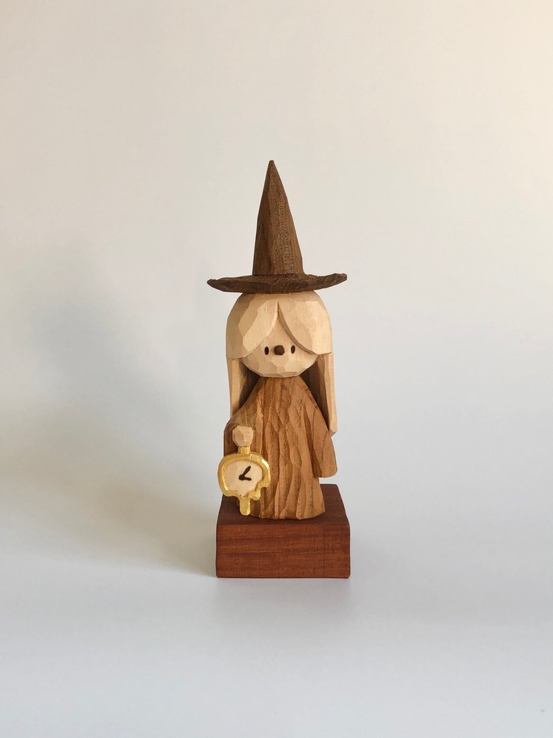 魔法师，木雕，手工艺品 - 摆饰 - 木头 咖啡色
