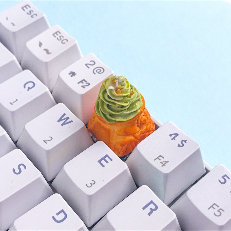 适用于机械 Cherry mx 开关的 Taiyaki 软键帽 - 电脑配件 - 粘土 绿色