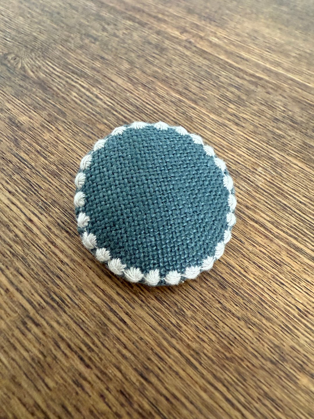 胸针 minapelhonen 手鼓手工制作 - 胸针 - 棉 绿色