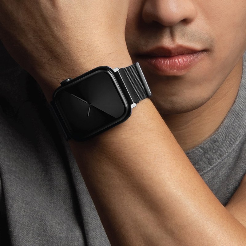 Dante Apple Watch 不锈钢米兰磁扣表带-黑 - 表带 - 不锈钢 黑色