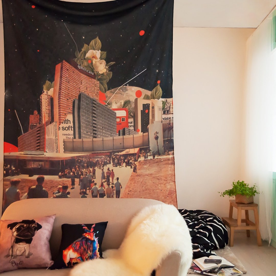 Software Road-壁幔Wall Tapestry-挂画 房间布置 礼物 墙壁装饰 - 海报/装饰画/版画 - 聚酯纤维 多色