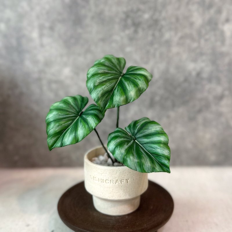 普洛蔓绿绒－手工革制小盆栽 送礼 - 植栽/盆栽 - 真皮 