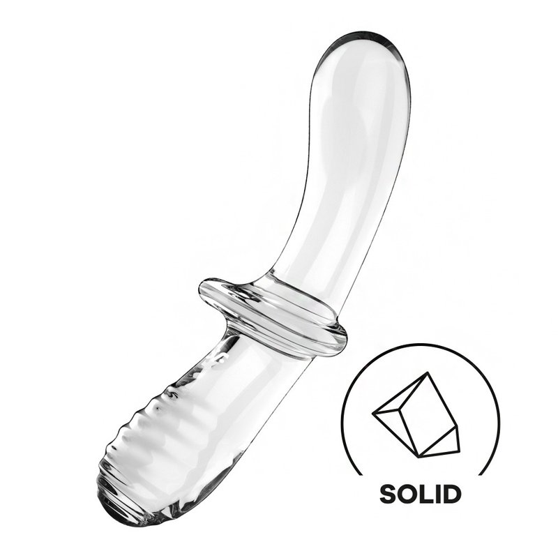 德国 Satisfyer Double Crystal 双向玻璃按摩棒-晶透 - 情趣用品 - 其他材质 