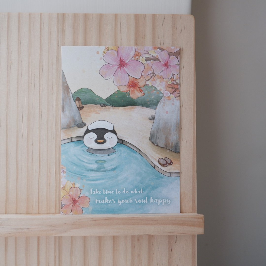动物插画明信片 | 企鹅 | quality ME time - 卡片/明信片 - 纸 