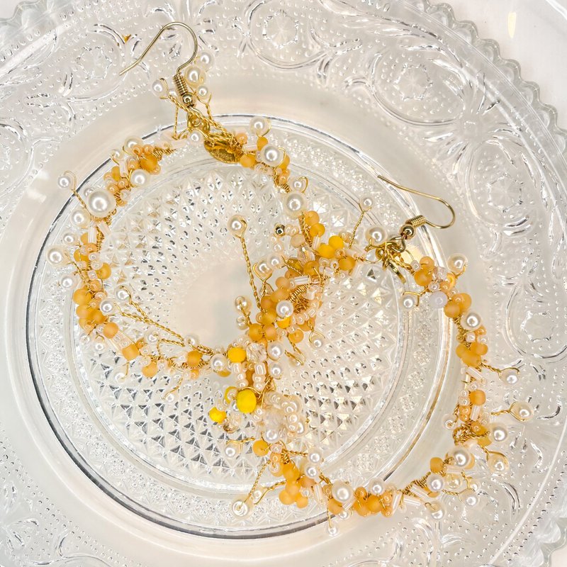 追随狂潮耳饰系列-贝琪 - 耳环/耳夹 - 水晶 