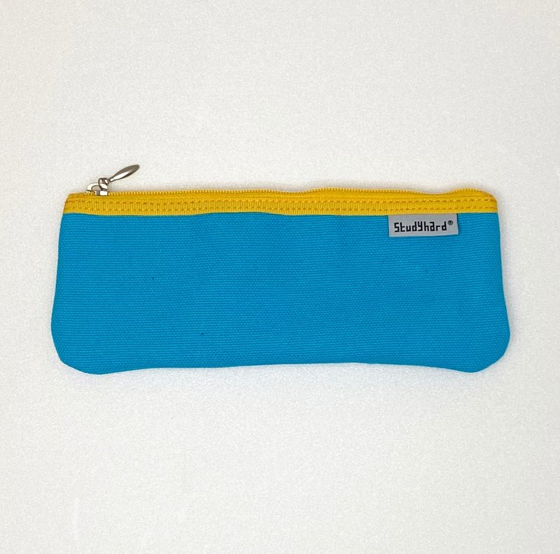 扁平笔袋 - 铅笔盒/笔袋 - 棉．麻 蓝色