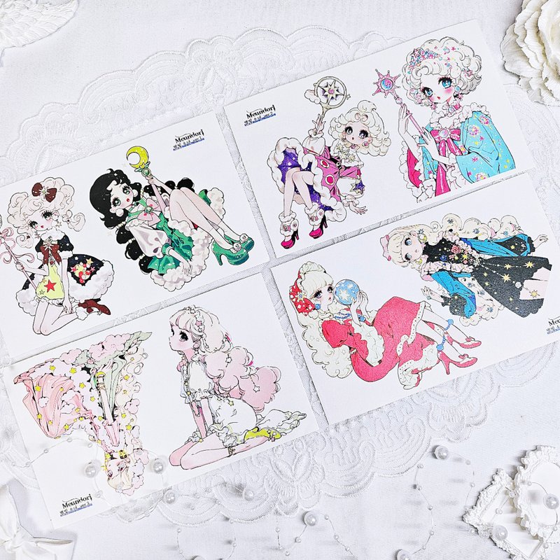 星光女孩纸质贴纸 - 贴纸 - 纸 