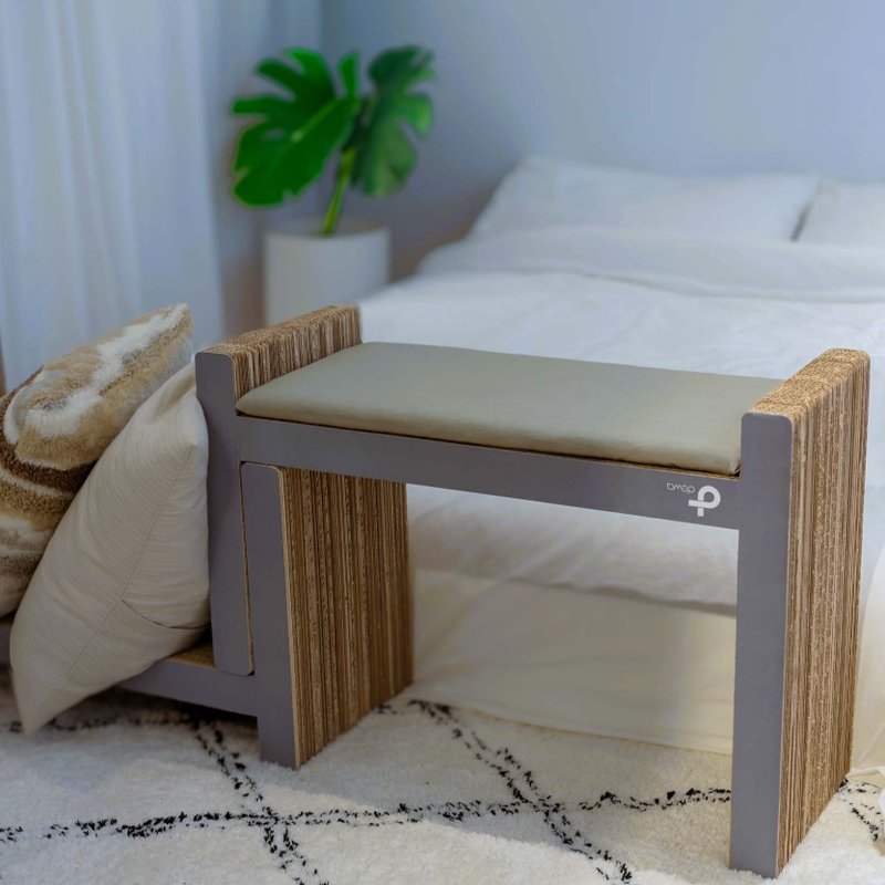 灰色H型猫抓板 - 抓板/跳台 - 纸 灰色